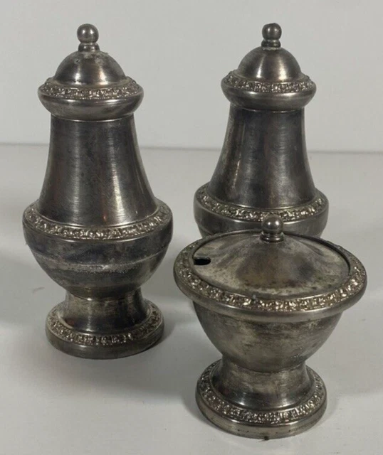 Set en verre pour sel, poivre et moutarde - Le Grenier de Lisette