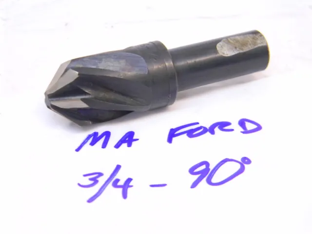 RESHARPENED M.A. FORD HSS STRAIGHT SHANK COUNTERSINK 3/4" x 90°