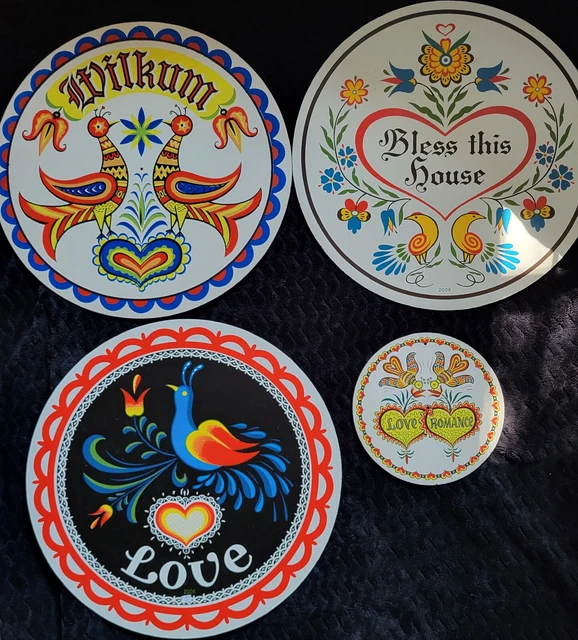 4 Jacob Zook Hex Signs Pennsylvania Dutch Amish Lancaster PA 3 Large 1 Small