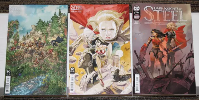 DC Dark Knights of Steel #8 THREE COVER SET - A, B & 1:25 Variant - Tom Taylor
