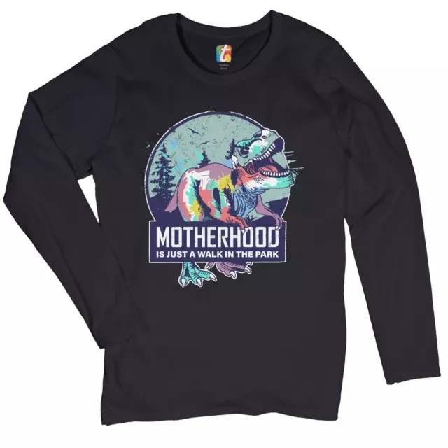 Motherhood Is Just a Walk In the Park Women's Long Sleeve T-shirt Mother's Day