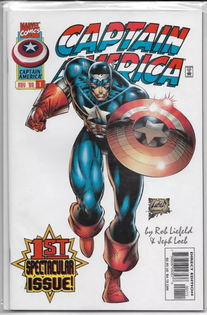 CAPTAIN AMERICA #1 1st Spectacular Issue! November 96 Marvel Comics Excellent