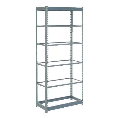 Boltless Heavy Duty Shelving 48"W x 18"D x 72"H 6 Shelves No Deck