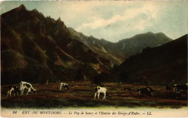 CPA LE MONT-DORE Env - Le Puy de Sancy et l'Entree des Gorged d'Enfer (1256470)