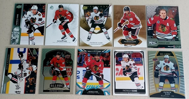 Patrick Kane 10 Card Lot Metal Universe Allure Trilogy