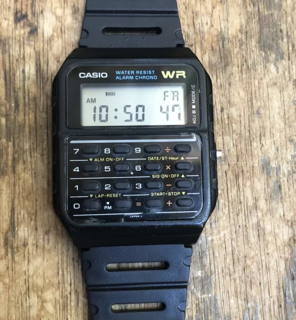 RETOUR VERS LE futur montre calculatrice Casio de Marty McFly
