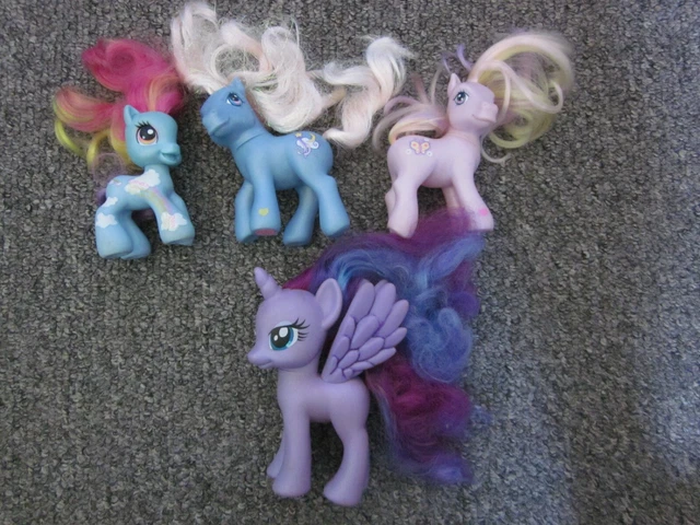 Mlp Using Comb MY LITTLE PONY Lot bulk of 4 various colors with combs. As IS. See ...
