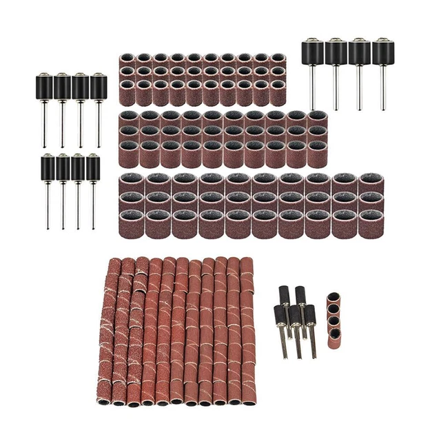 1 Set Wood Metal Grinding Kit Accessories Drum Sanders Set for Drill Bit