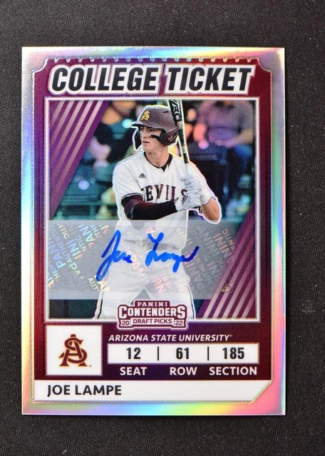 2022 Elite Extra Edition College Tickets Optic Signatures Holo #18 Joe Lampe /25