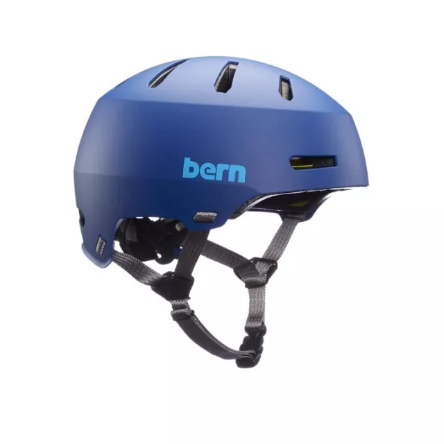 Bern Bike Helmet Macon 2.0 Mips Medium Blue Cycle Skate Scooter Multi Sport