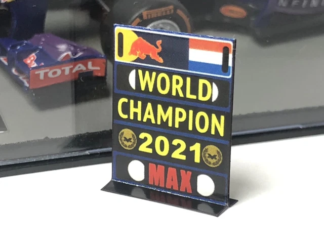 Pitboard Artigianale Scala 1:43 Mika Hakkinen McLaren - Pizarra F1 WDC - Nuovo Fatto A Mano