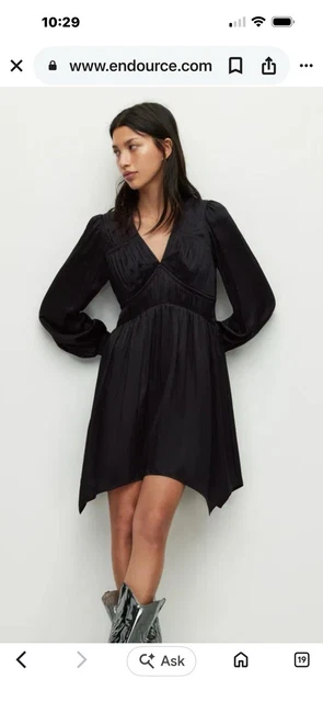 ALL SAINTS DRESS size 8 vine lake blue fleur dress. Brand new unworn  177.50 - PicClick UK