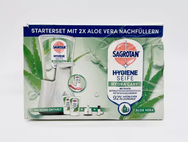 Starterset Sagrotan Aloe Vera Seife, 2 x 250 ml Nachfüller, Verpackung beschädig