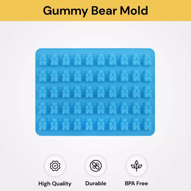 Gummy Bear Silicone Mold Chocolate Baking Ice Tray Candy Cake Lolly Jelly Mould 2