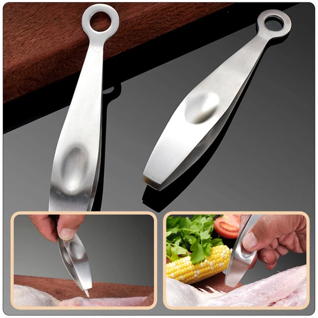 HAIR PLIERS REMOVAL Tool Stainless Steel Fishbone Clip Firm Grip