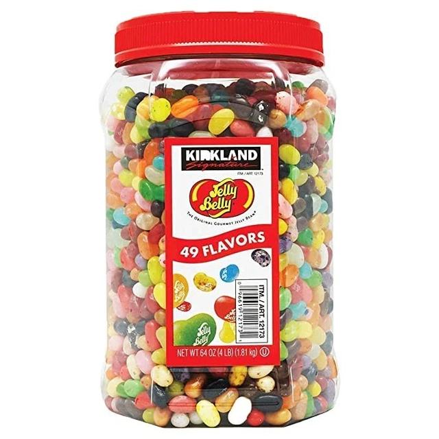 KIRKLAND SIGNATURE JELLY Belly Jelly Beans 49 Gourmet Flavors 4LB (64oz