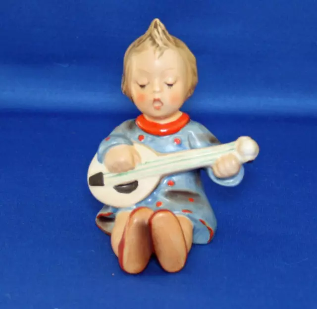 Goebel MI Hummel - 53 V Bumble Bee - Joyful circa 1950 – 1955 Girl w/ Guitar