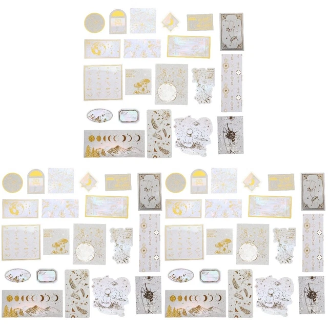 6 Sets scrapbooking sticker DIY Hintergrund Papiere Sammelalbum Aufkleber Sammel