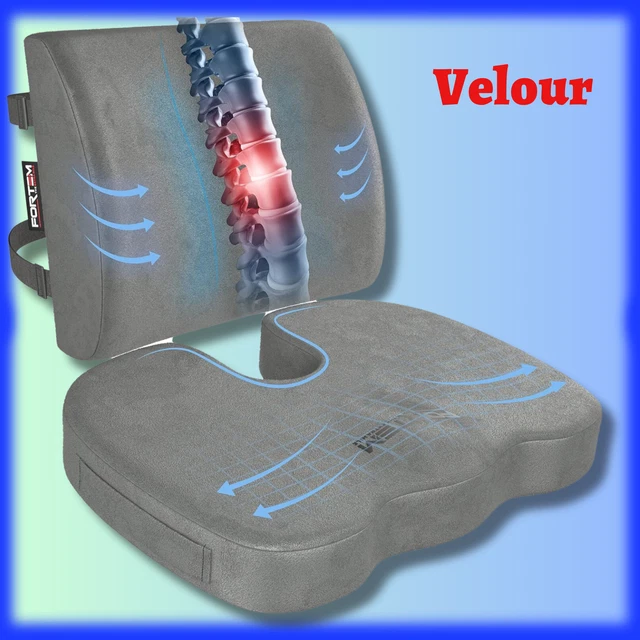 Lower Back Pain Relief Lumber Support Cushion Pillow Memory Foam Posture Seat