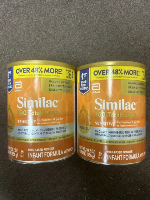 (PACK OF 2) Similac 360 Total Care Sensitive Formula - 30.2 oz Powder