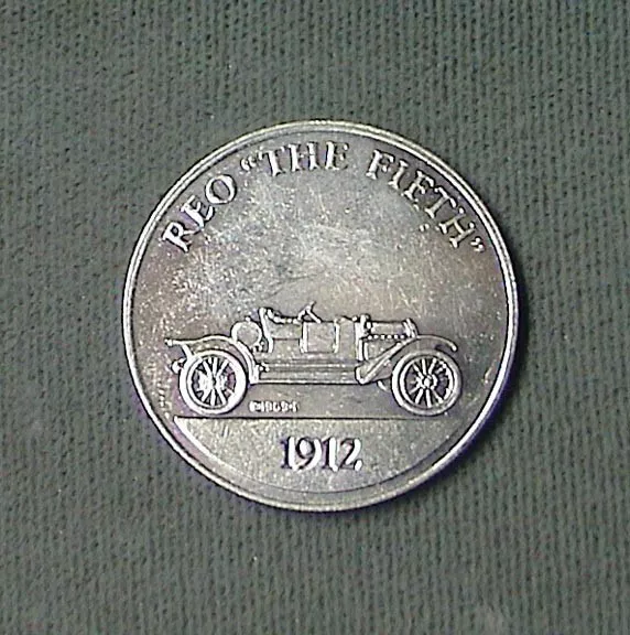 Vintage Sunoco Antique Car Token REO "The Fifth" (1912) 1969 Series 2 Coin