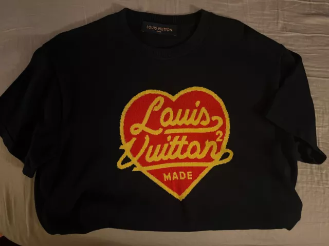 Auth Louis Vuitton NIGO 22SS Embroidered Mock Neck T-shirt 1A9GMQ