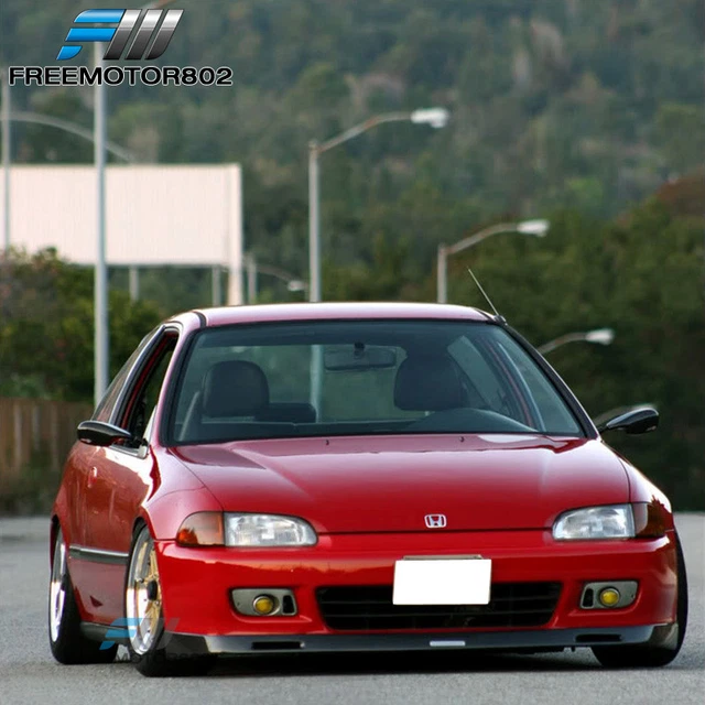 OEMDIRECT OE Style Front Bumper Lip Spoiler For 88-91 Honda Civic (Sedan & Hatchback) – Unpainted PU Material