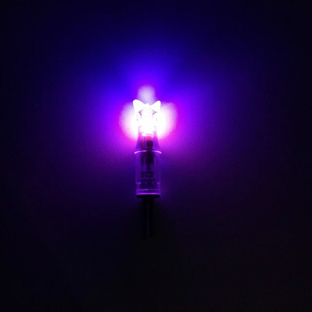 6X LED Lighted Automatically Crossbow bolts Arrow Nocks Tail 7.6mm Tracer track 3