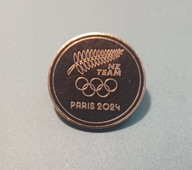 PARIS OLYMPIC PIN Paris 2024 Olympic NOC Pin New Zealand Olympic Pin