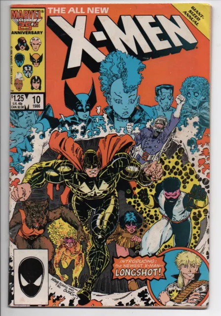 All New X-Men 10 Giant Size Annual Marvel Comic Book 1st Appearance Of Longshot