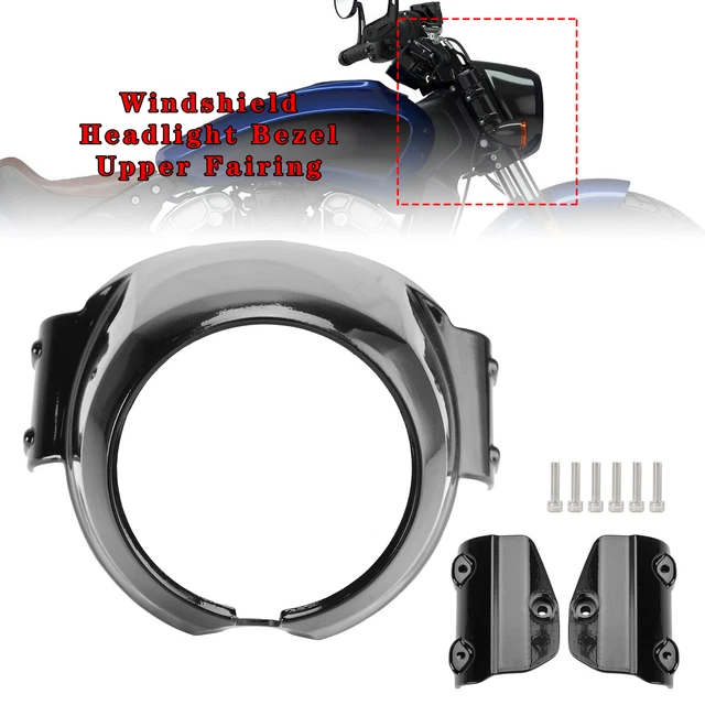 Pare-Brise Moto Carénage Pour Harley Sportster XL 883 1200 2004-2019 - Noir