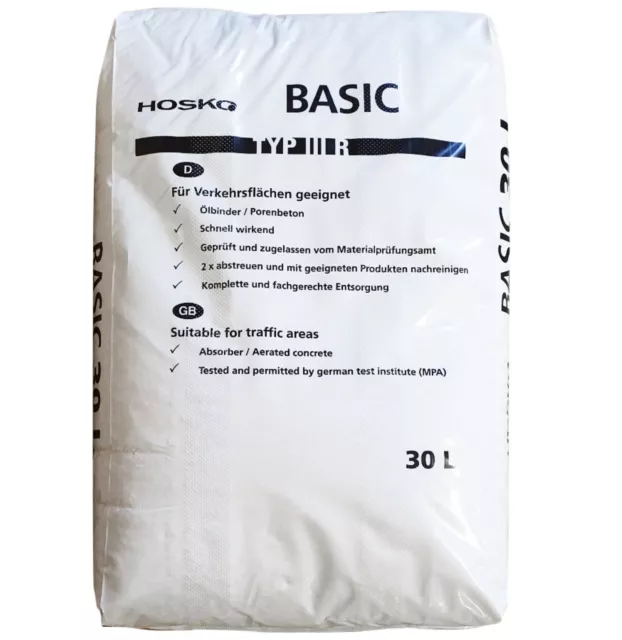 HOSKO Basic Ölbinder Ölbindemittel Typ III R 30 Liter Sack Chemikalienbinder