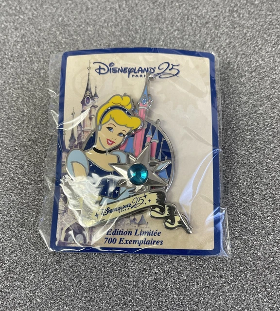 NEW Disneyland Paris 25th Anniversary Limited Edition Cinderella Pin -LE700