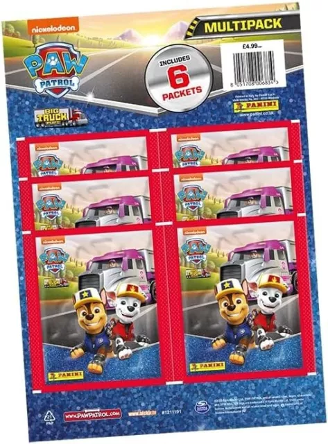 Panini Paw Patrol Big Truck Pups Collection Multipacks: 6 stickers Packets