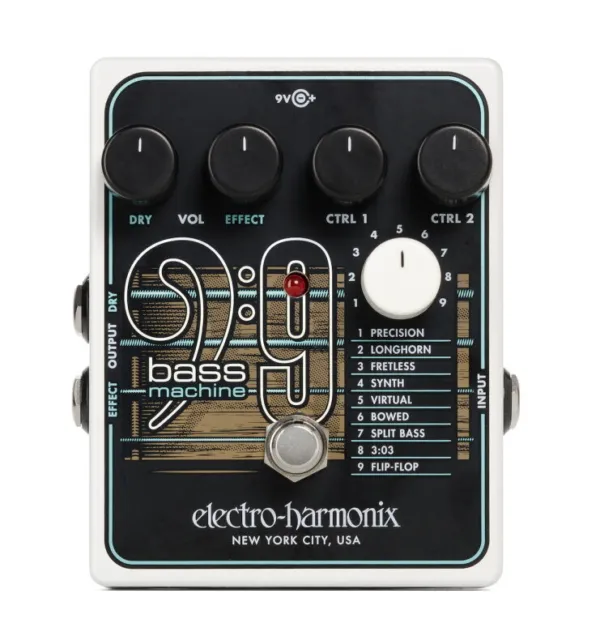 Electro Harmonix BASS9  Bass Emulator Pedal, New!