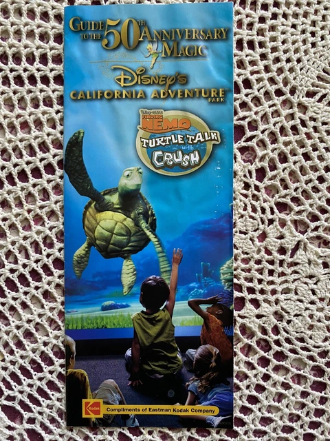 DISNEY CALIFORNIA ADVENTURE Park Guide Map - 50th Anniversary of The