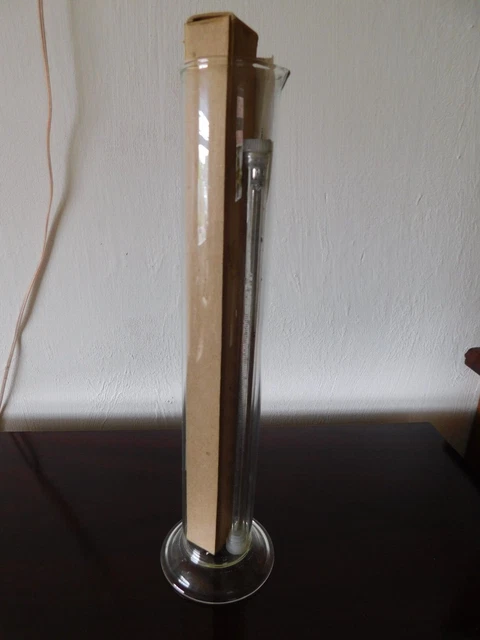 VINTAGE HOMEBREW HYDROMETER, thermometer &amp; test jar £20.00 - PicClick UK