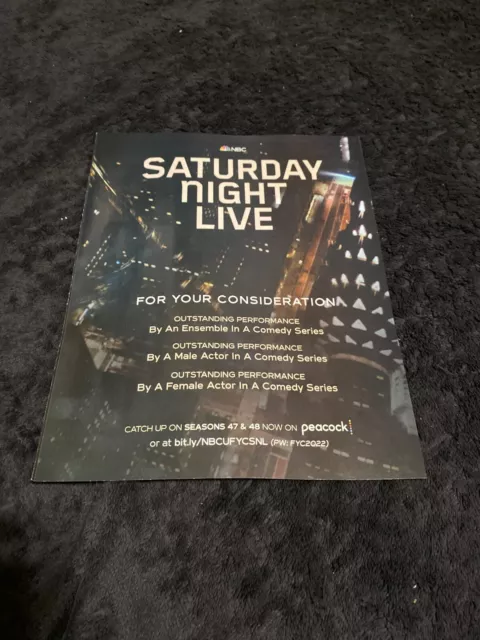 SATURDAY NIGHT LIVE 2023 Emmy ad Best Ensemble in Comedy Series, Male, Female