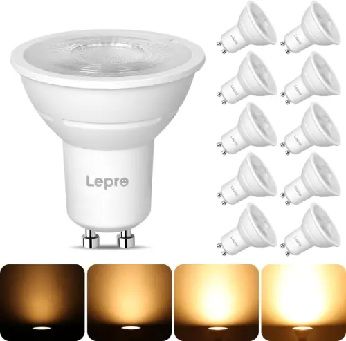 Lepro GU10 LED Bulbs Dimmable, Warm White 2700K, 4.5W 345lm, 50W Halogen...
