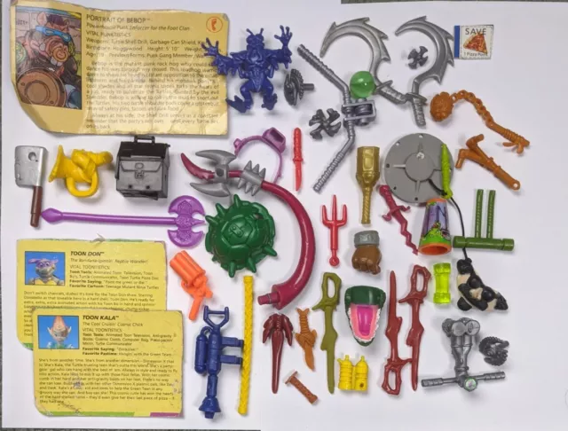1980's & 90's TMNT Teenage Mutant Ninja Turtles Weapon Part Lot #1