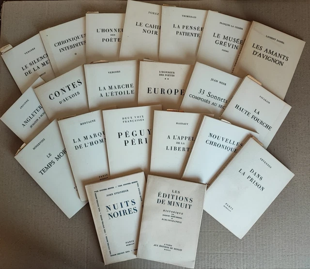 LES EDITIONS DE MINUIT. Collection complète. 1944-1945. 21 fascicules.