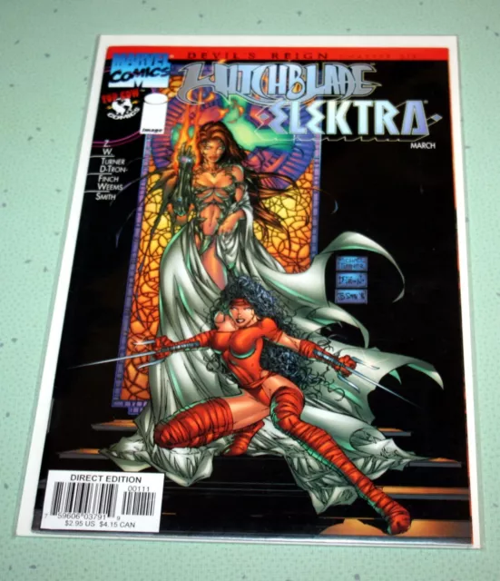 Devil's Reign Chapt 6 Witchblade Elektra MAR 1997 Marvel Top Cow Turner Cover