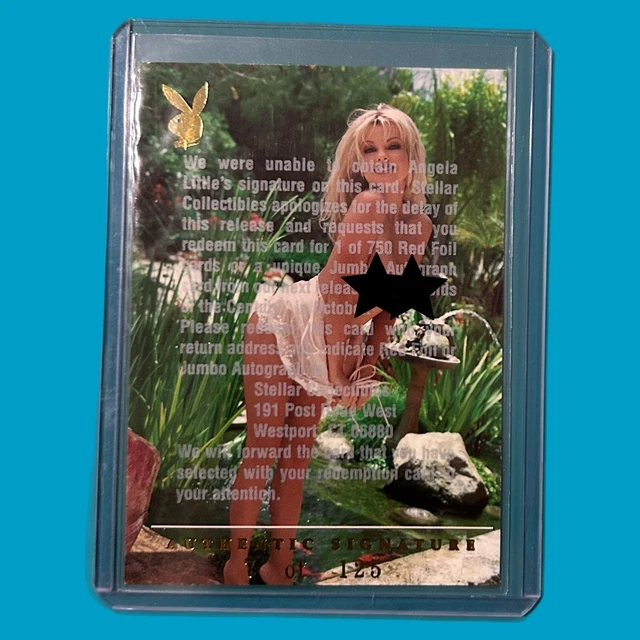 2000 Playboy Angela Little Card Un Signed Lingerie Models RARE 7/125