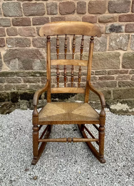 Antique Wooden Rocking Chair (maybe Elm)