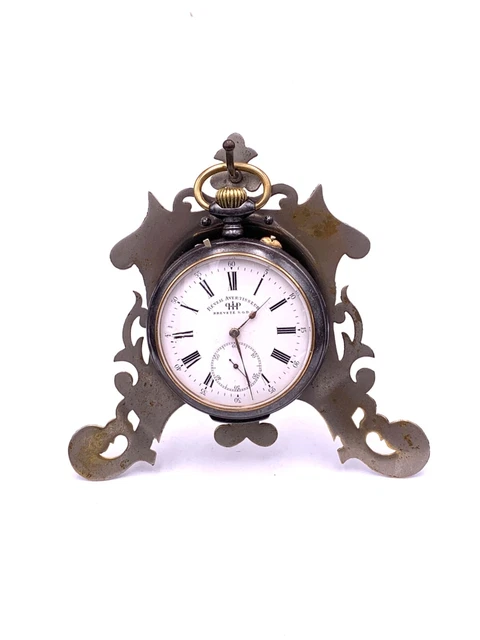 Boîtier De Montre à Gousset Ancien En Argent Métal (XIXe Siècle) - Mécanique Manuelle, Occasion