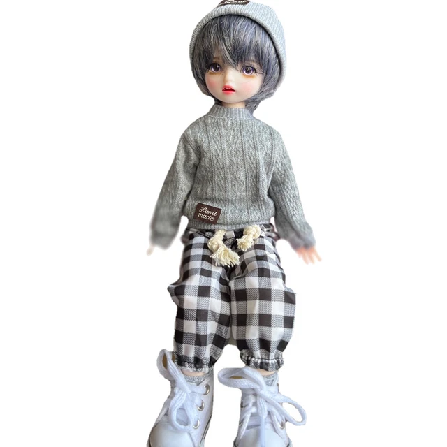 1/6 BJD Doll 12 inch Height Boy Doll with Clothes Pants Shoes Wigs Full Set Toy