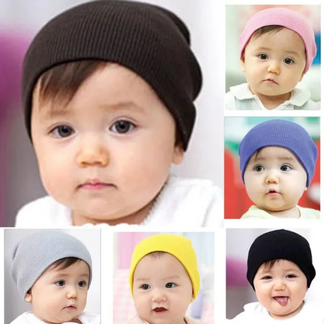 Bellissimo cappello berretto berretto bambino bambino bambina lavorato a maglia uncinetto caldo inverno
