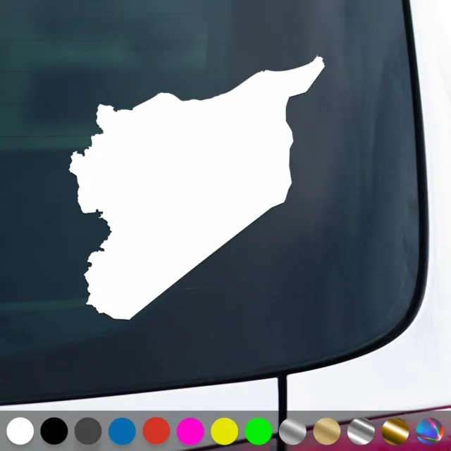 Syrien Aufkleber Umriss Karte Kontur Syria Sticker Auto Geschenkidee