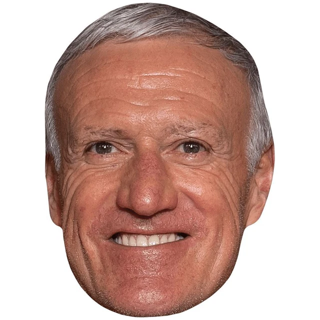 Masque En Carton Didier Deschamps (Sourire) – Masque Célébrité Taille Réelle, Idéal Soirée, Photobooth, Anniversaire Ou Collection