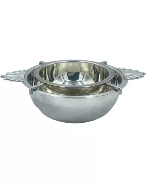 Vintage The "21" Club New York NYC Restaurant Silver Plated Caviar Bowl